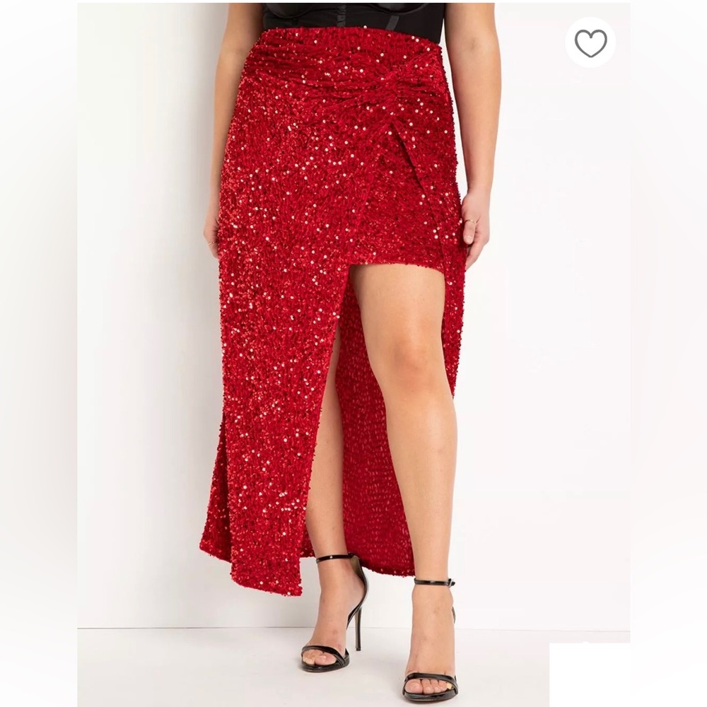 Eloquii Sequin Maxi Skirt